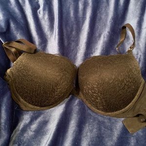 Victoria secret push up black lace bra 32DDD/F